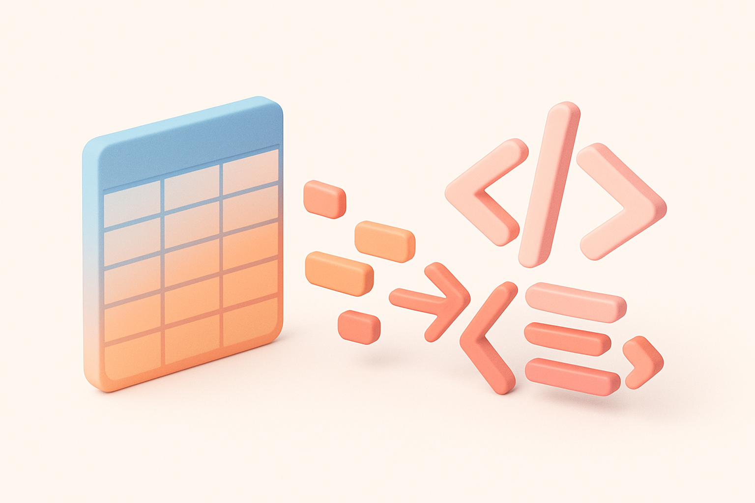 CSV to XML illustration