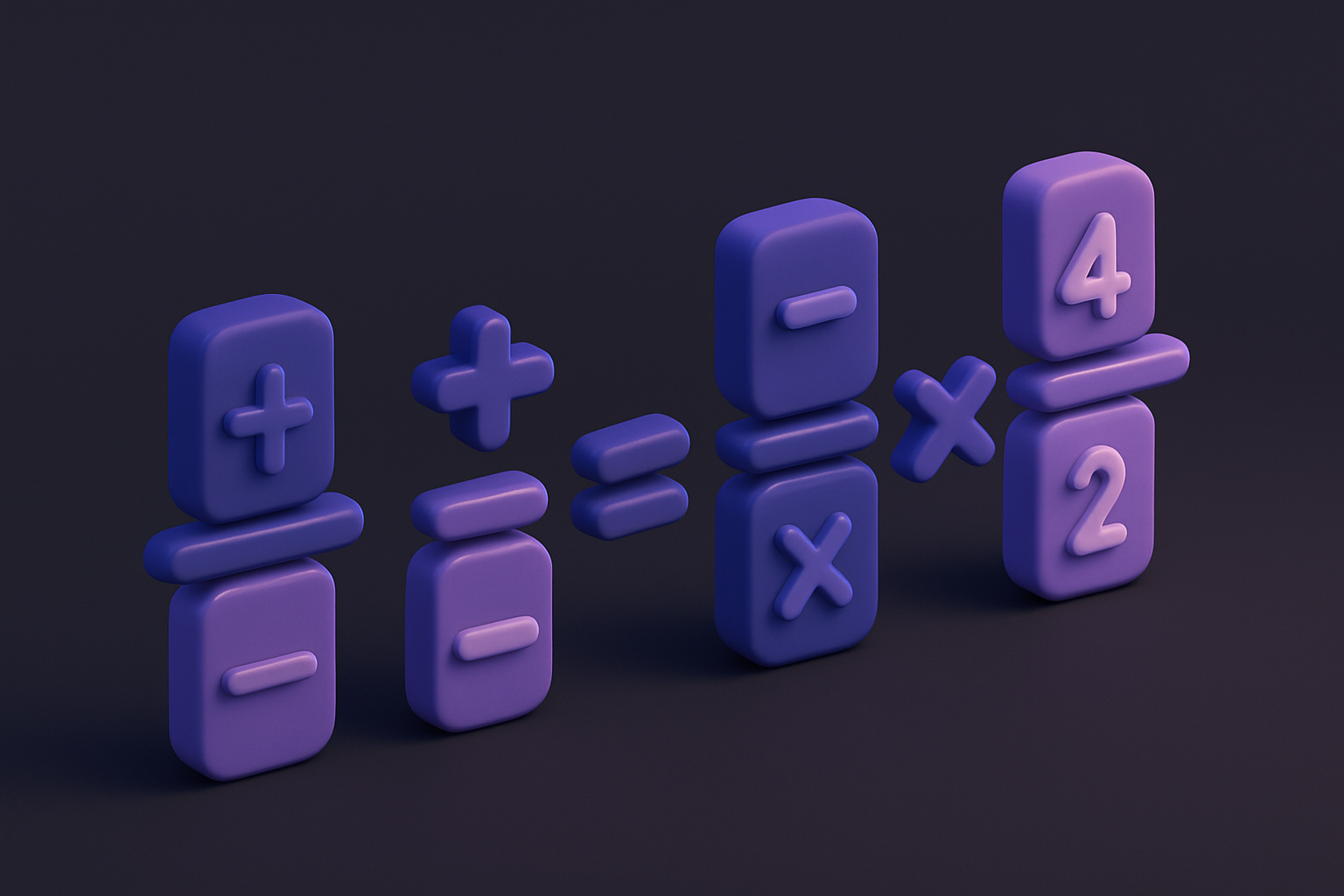 Fraction Calculator illustration